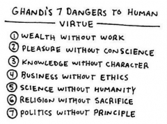 Mahatma Gandhi - Zasady